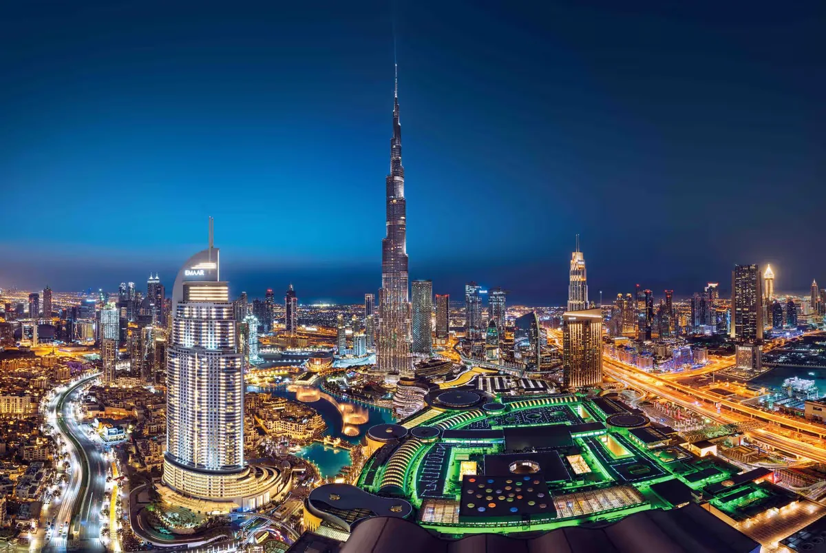 Dubai skyline and Burj Khalifa