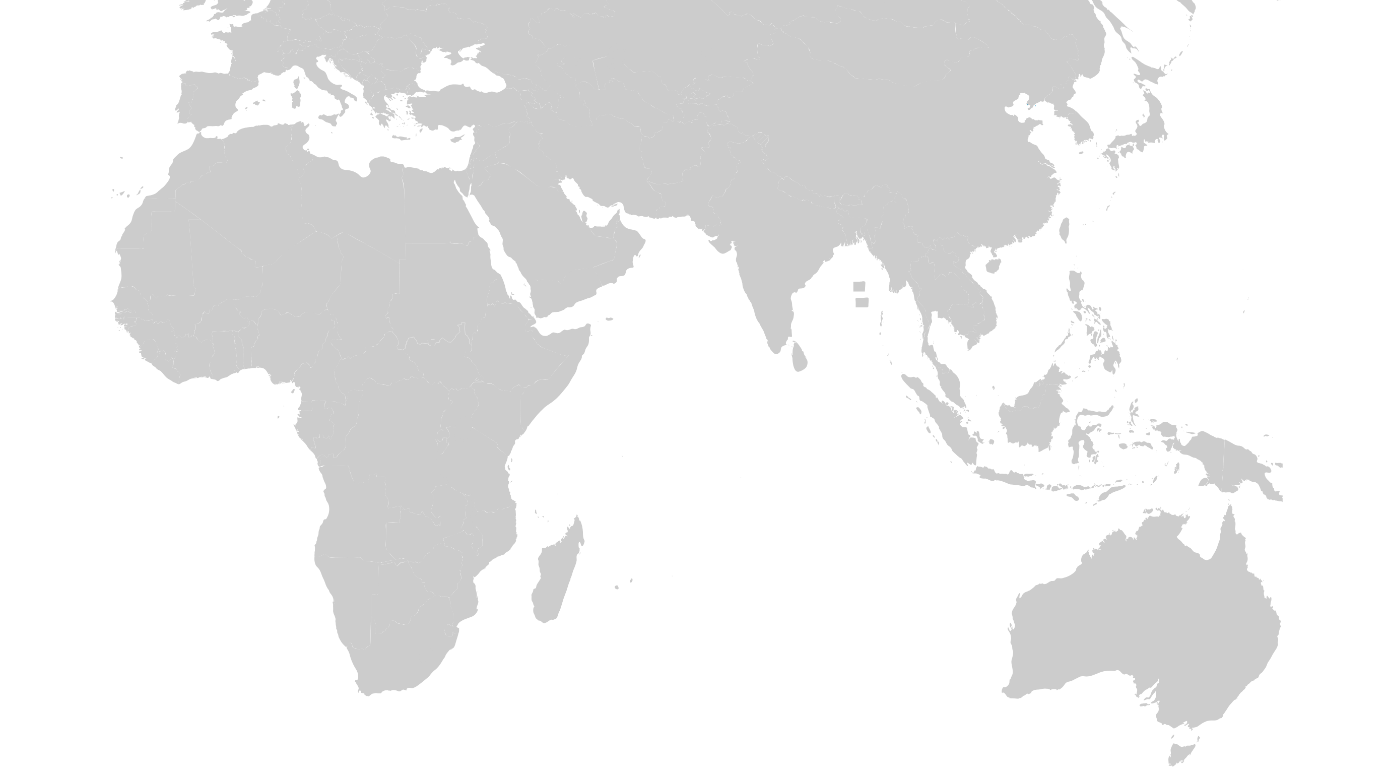Kasumigaseki office map across the Middle East and Asia